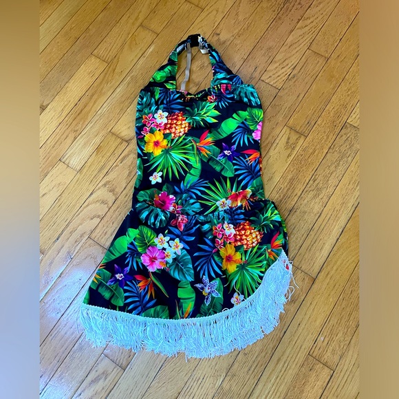 Dansco Halloween Dance Hawaiian Island Inspired 2 piece Costume Size Small - Picture 3 of 10